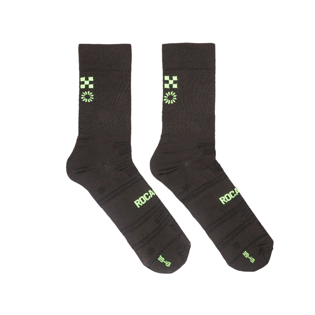 Race Socks Black Green