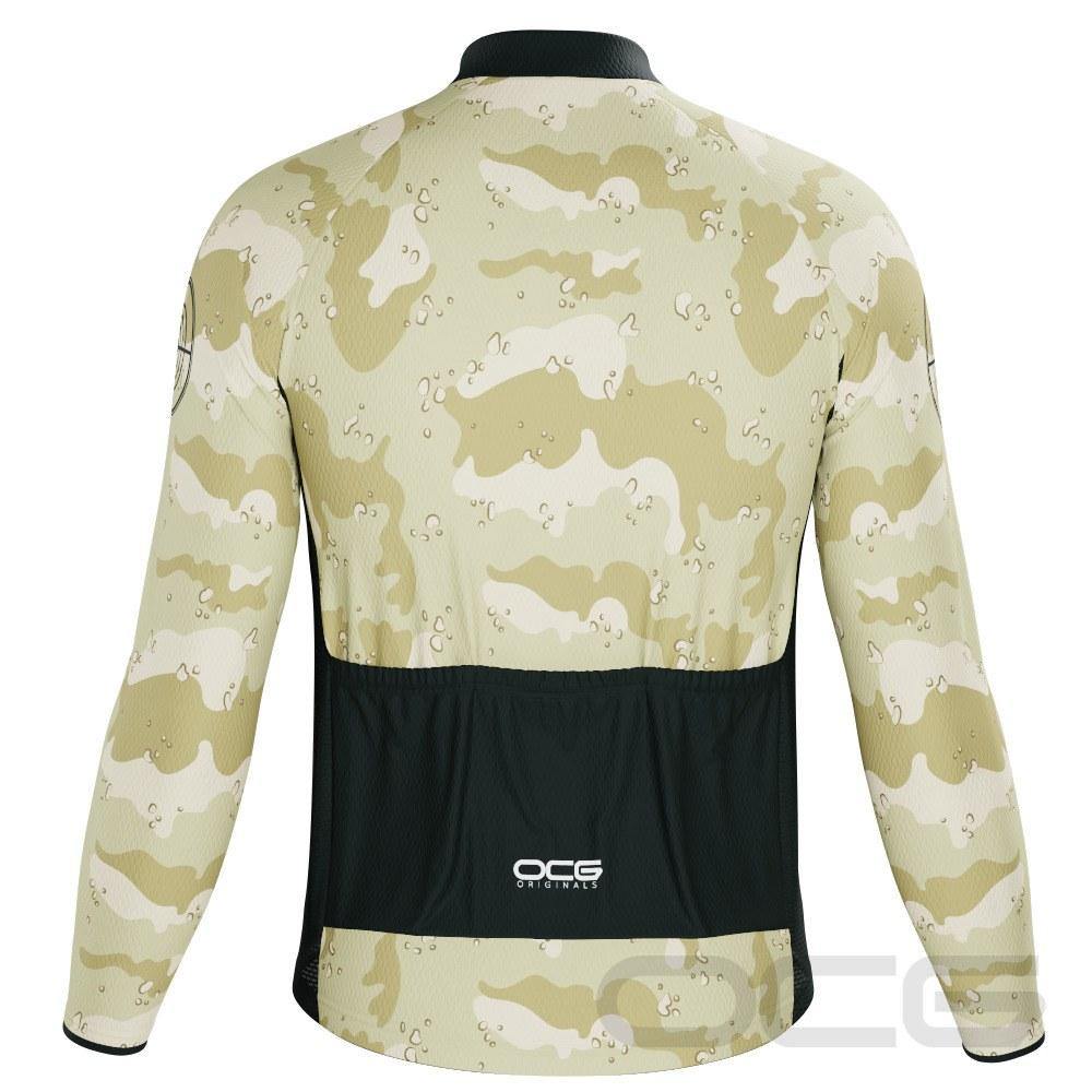 Men's Soldiers of Fortune Camo Long Sleeve Cycling Jersey