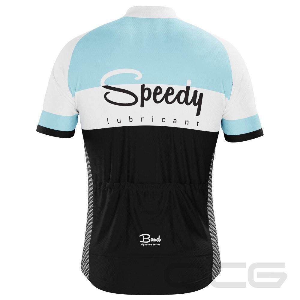 Men's The "Bond" Custom Speedy Lubricant Short Sleeve Cycling Jersey