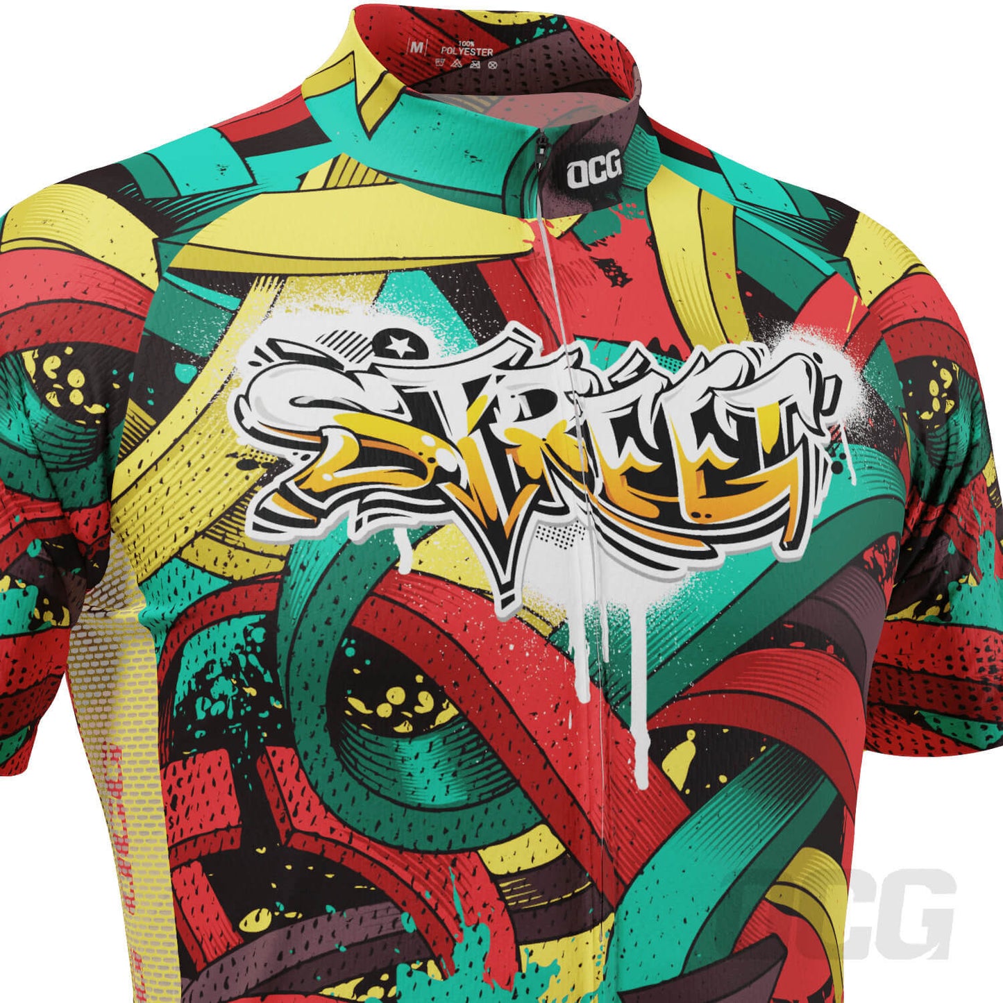 Men's Street Graffiti Short Sleeve Cycling Jersey