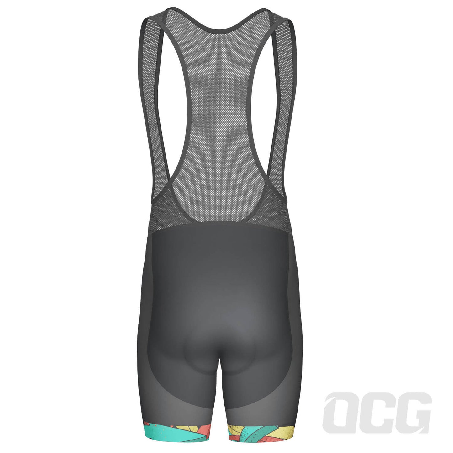 Men's Street Graffiti Gel Padded Cycling Bib