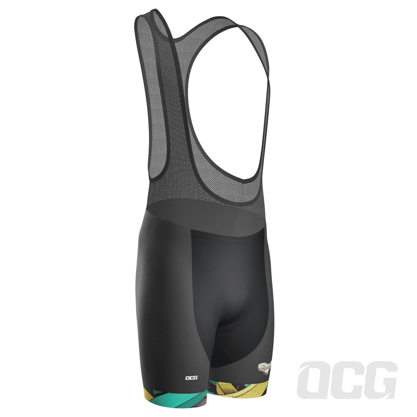 Men's Street Graffiti Gel Padded Cycling Bib