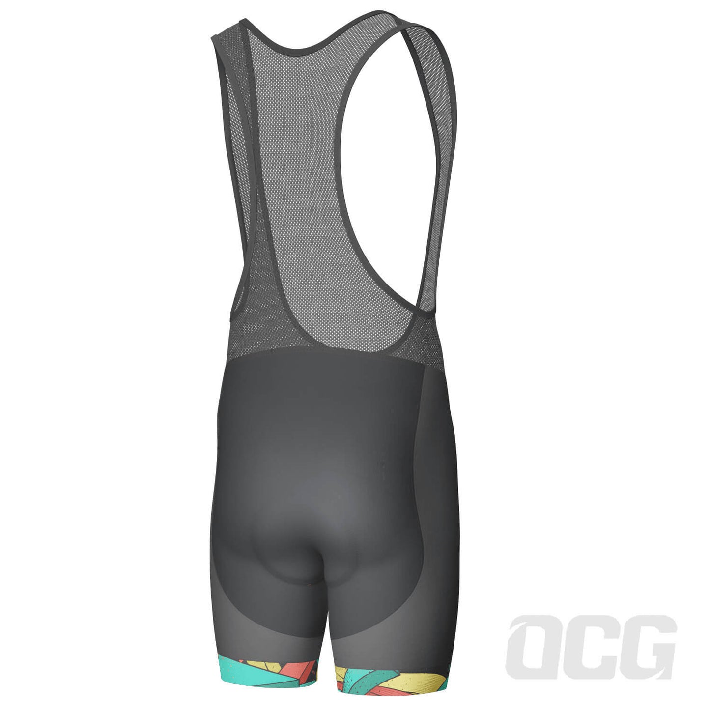 Men's Street Graffiti Gel Padded Cycling Bib
