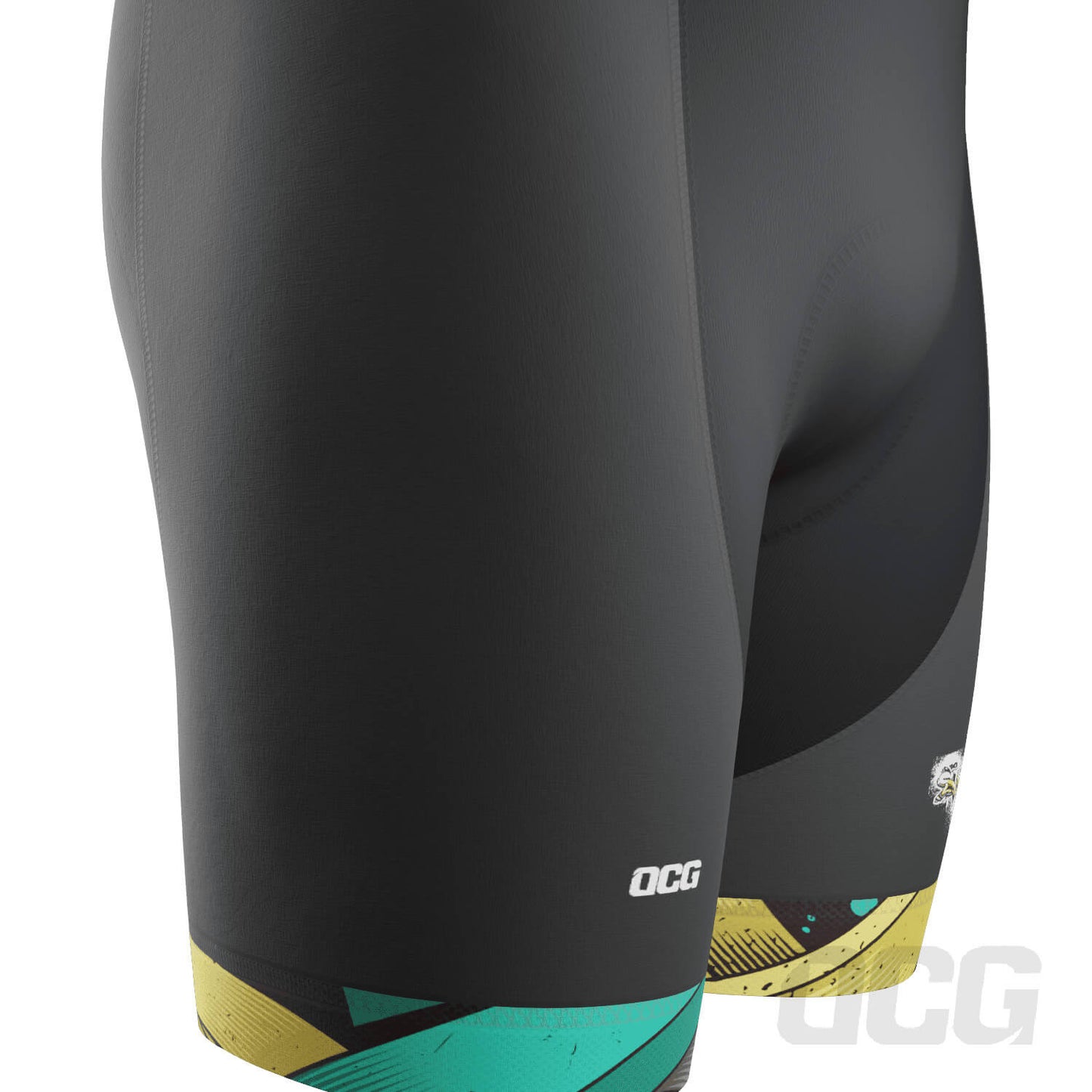 Men's Street Graffiti Gel Padded Cycling Bib