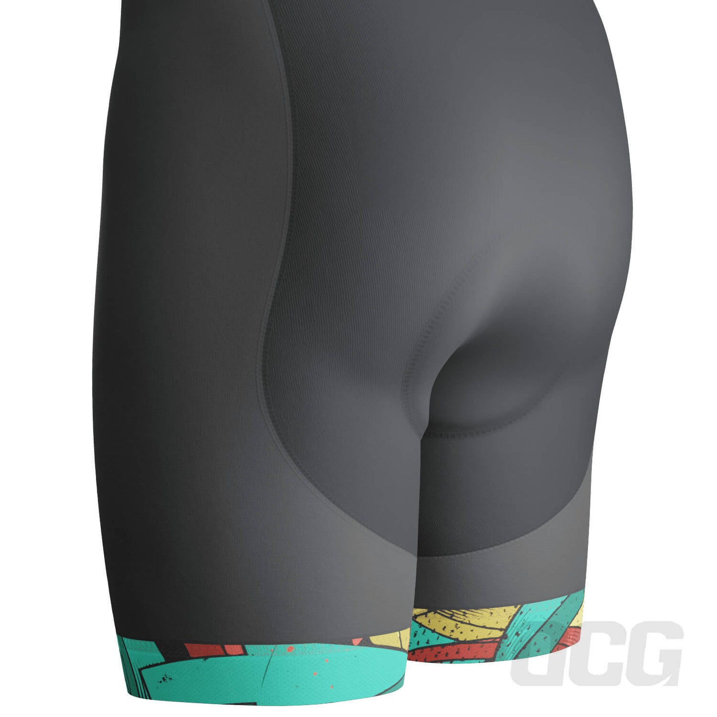 Men's Street Graffiti Gel Padded Cycling Bib