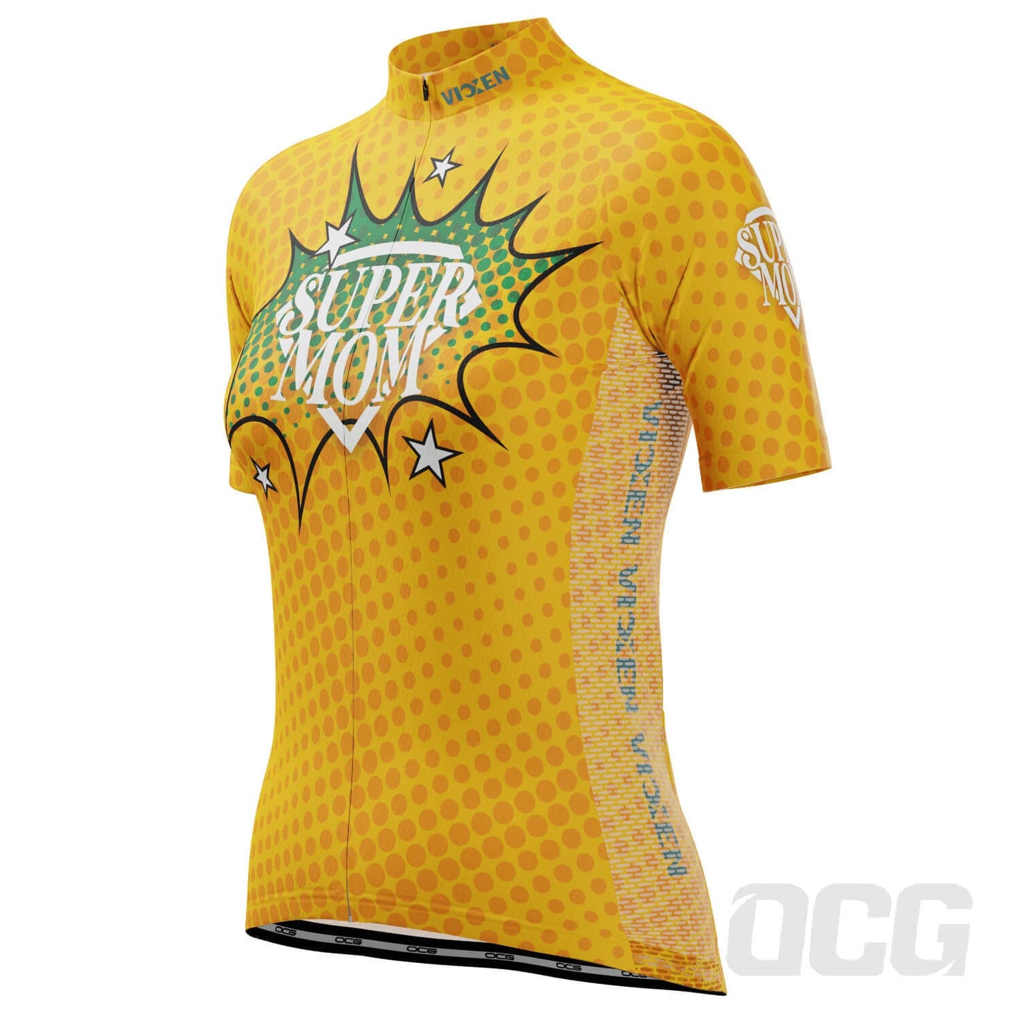 Women's Super Mom Short Sleeve Cycling Jersey