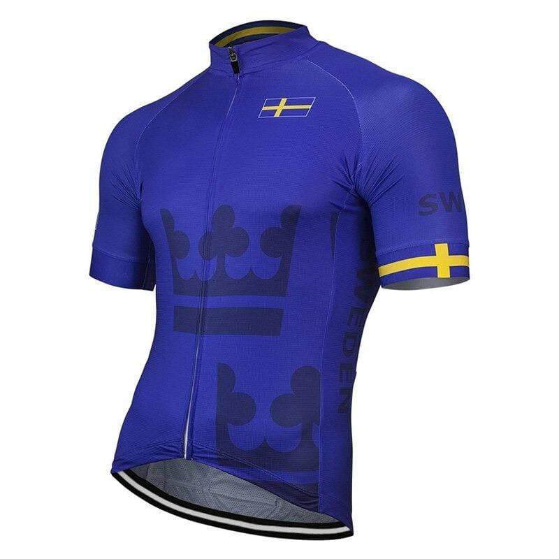 Sweden Blue Cycling Jersey