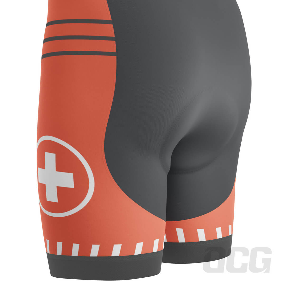 Men's Swiss Alps Switzerland National Flag Gel Padded Cycling Bib