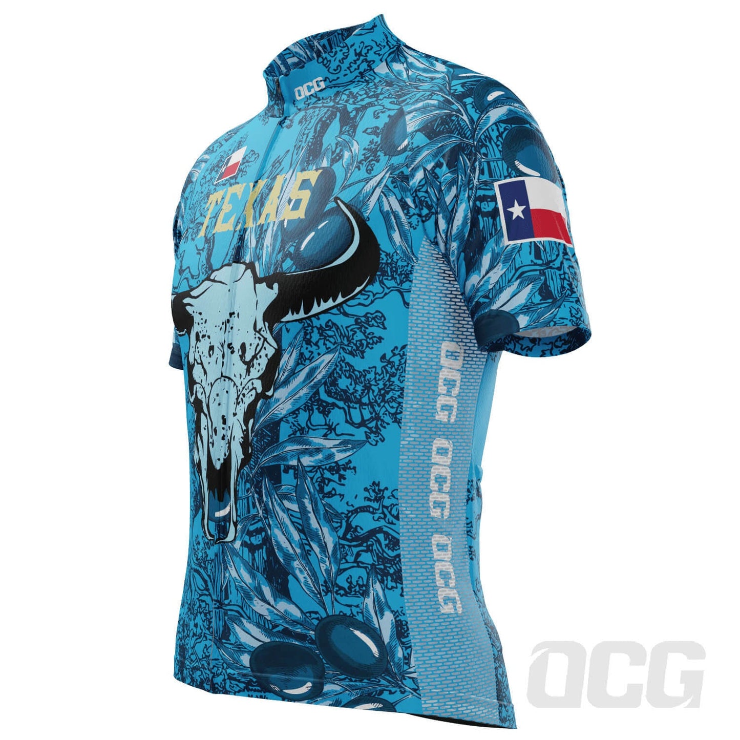 Men's Texas Longhorn US State Icon Short Sleeve Cycling Jersey
