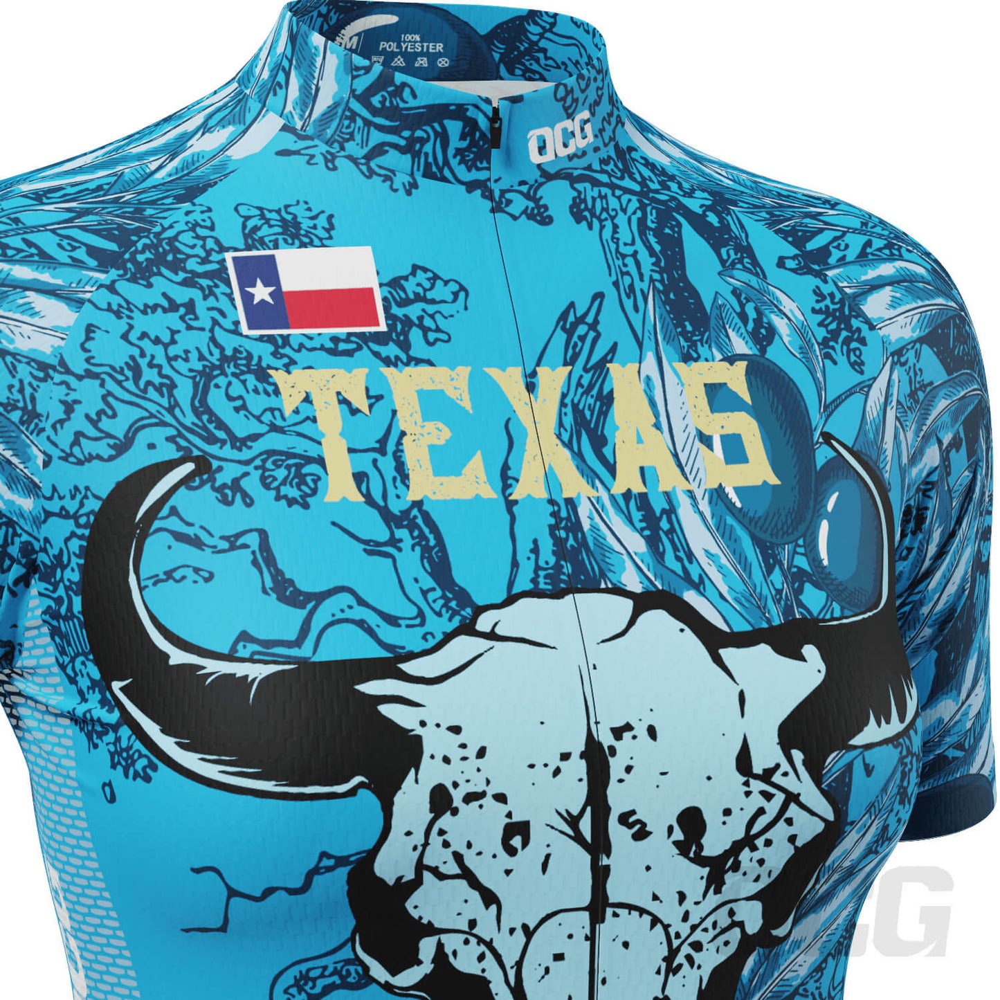 Women's Texas Longhorn US State Icon Short Sleeve Cycling Jersey