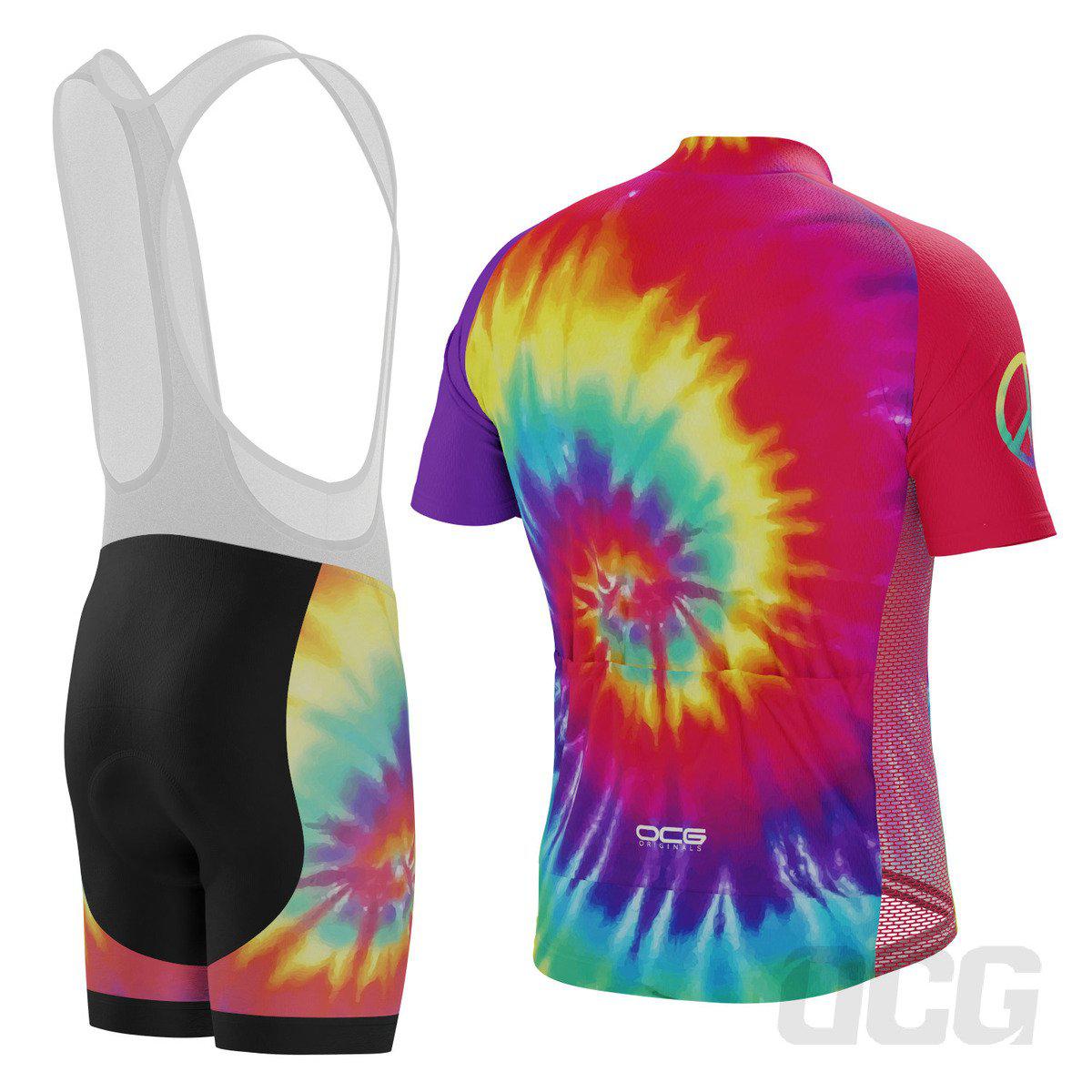 Men's Tie Dye 2 Piece Cycling Kit