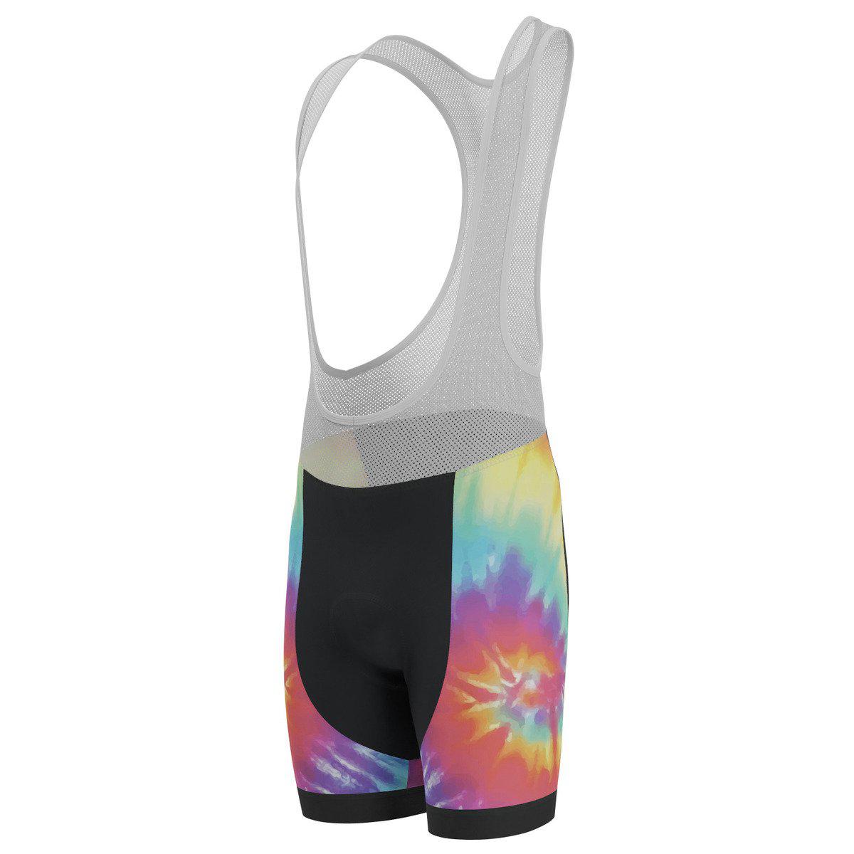 Men's Tie Dye Gel Padded Cycling Bib