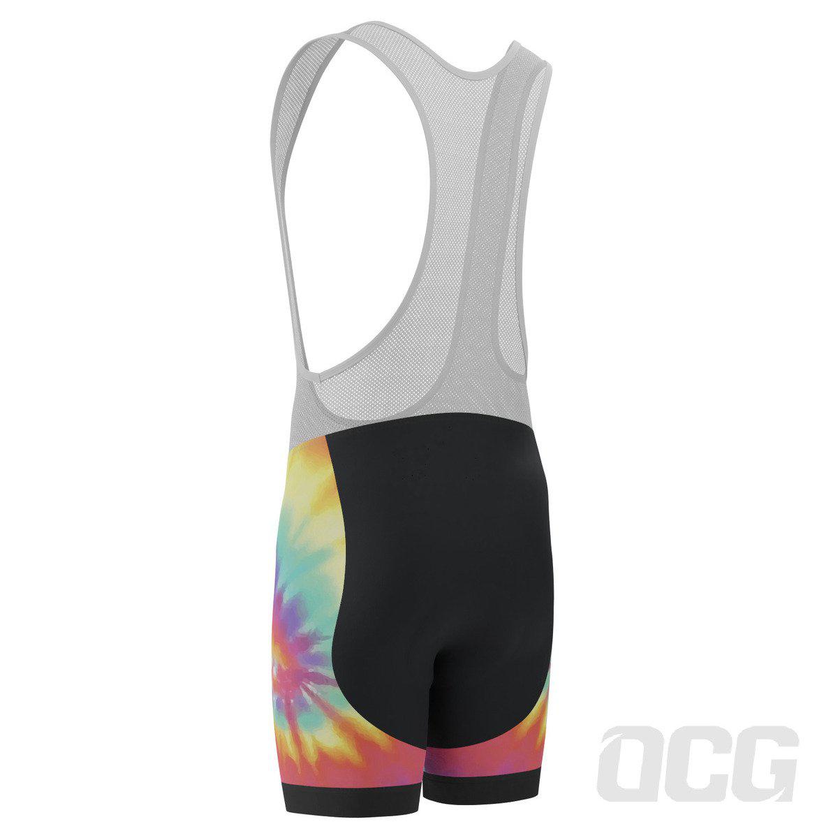 Men's Tie Dye Gel Padded Cycling Bib