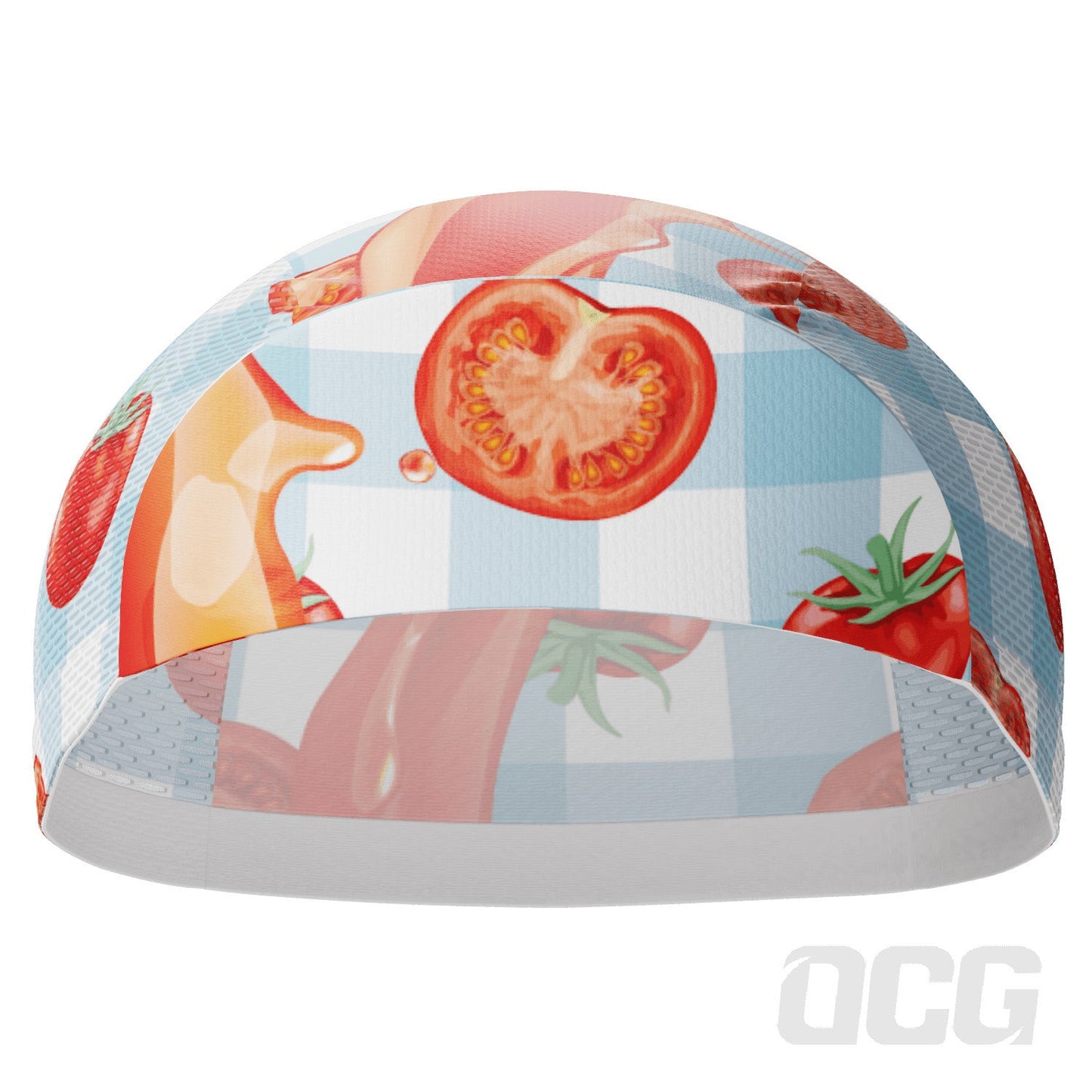 Unisex Tomato Sauce Table Cloth Quick Dry Cycling Cap