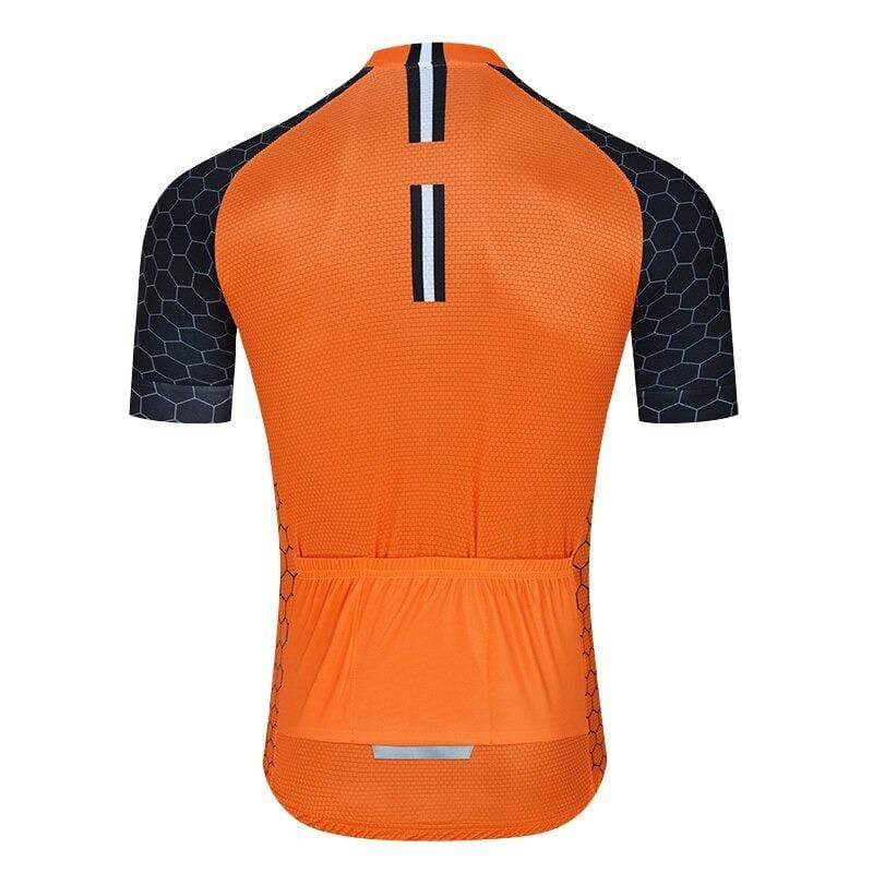 Men's Orange Pro Cycling Jersey