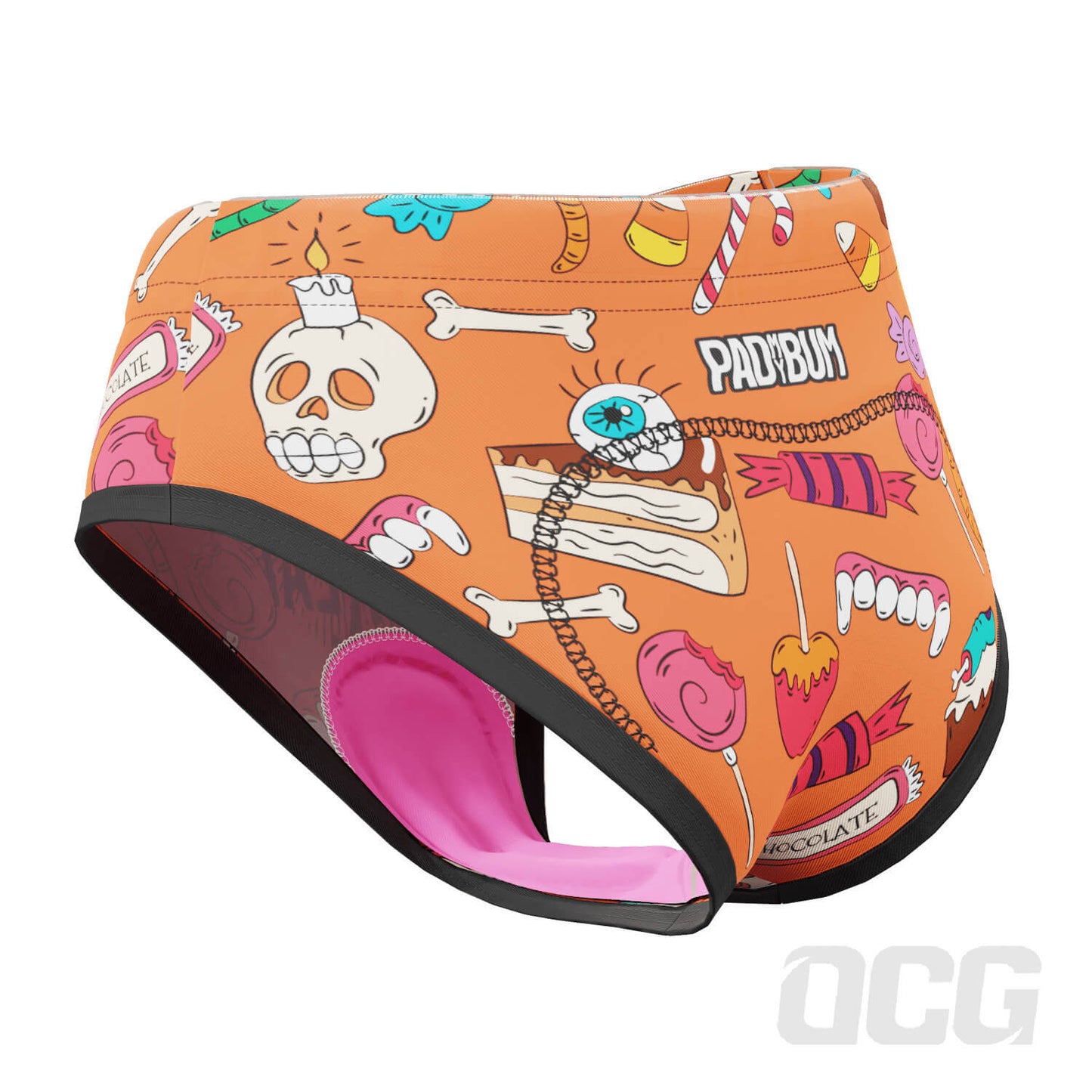 Women's Trick or Treat Gel Padded Cycling Underwear-Briefs
