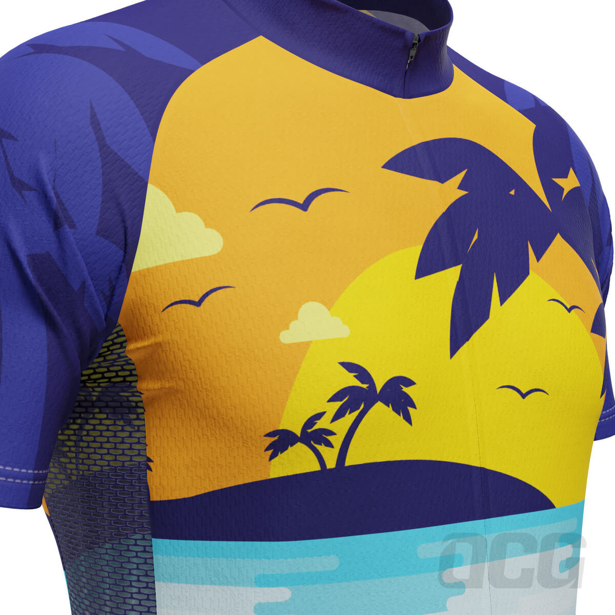 Men's Tropical Paradise Palm 2 Piece Cycling Kit