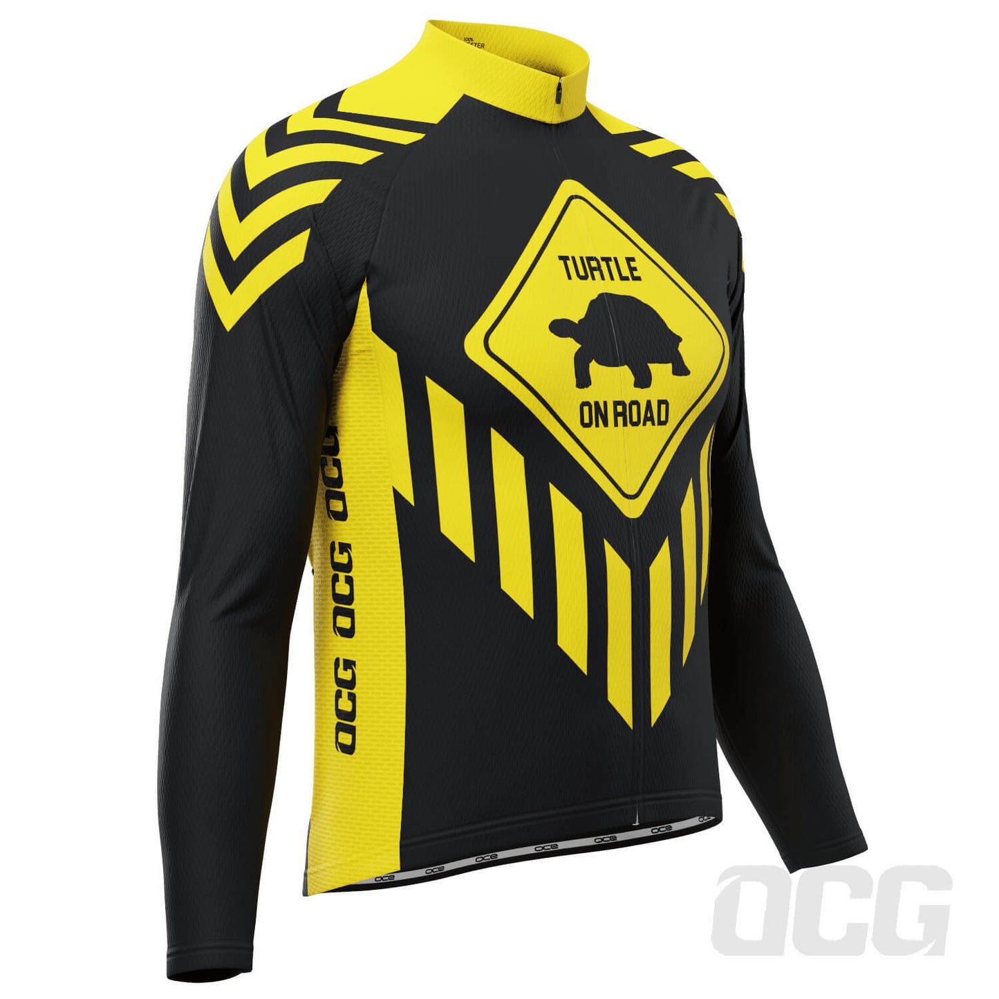 Men's Turtle on Road Long Sleeve Cycling Jersey