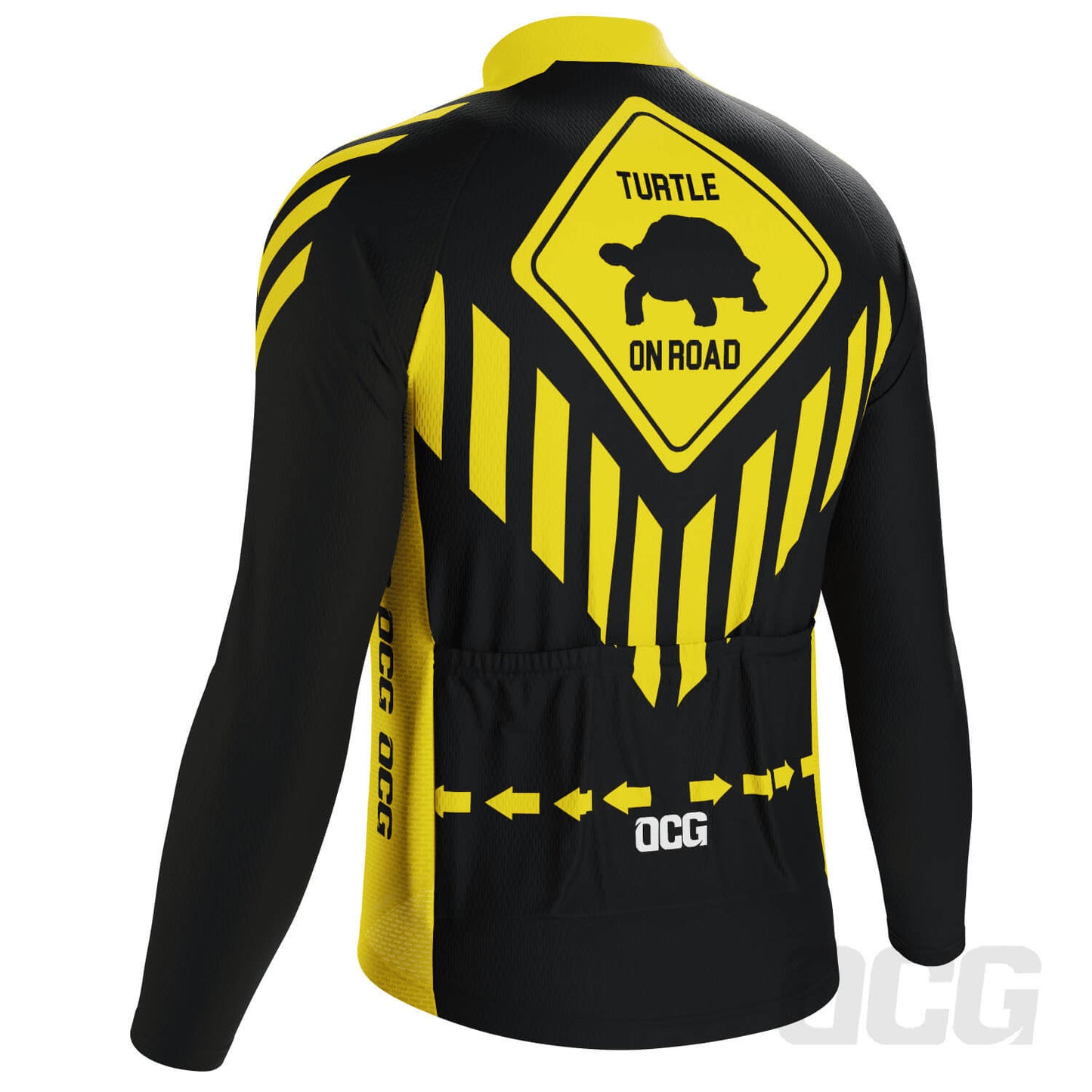 Men's Turtle on Road Long Sleeve Cycling Jersey