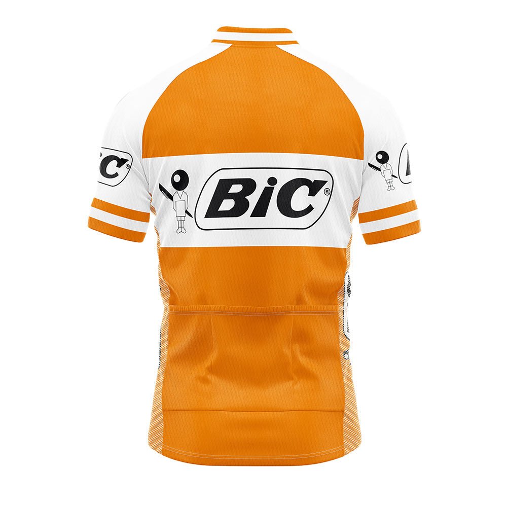 BIC Orange Retro Cycling Jersey