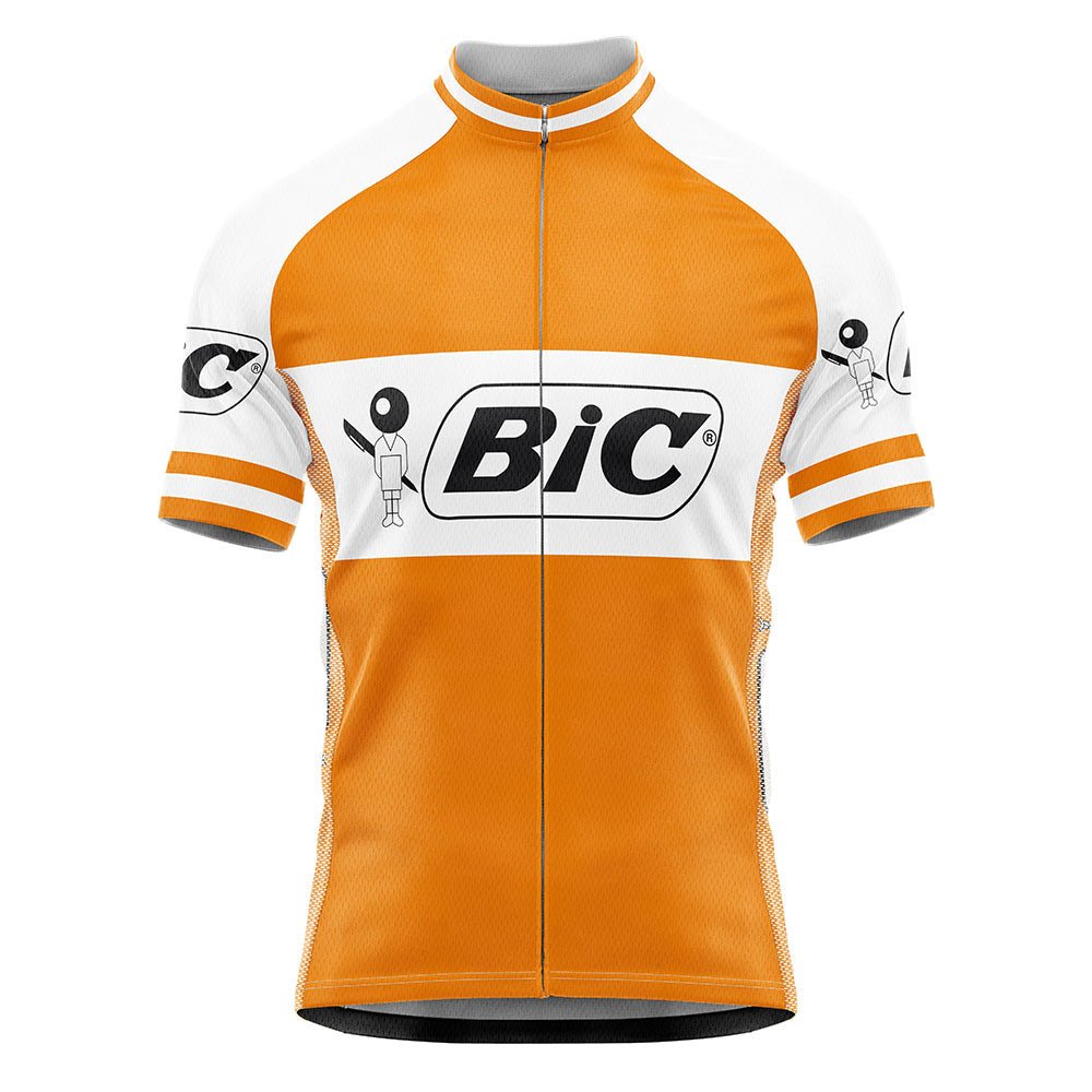 BIC Orange Retro Cycling Jersey