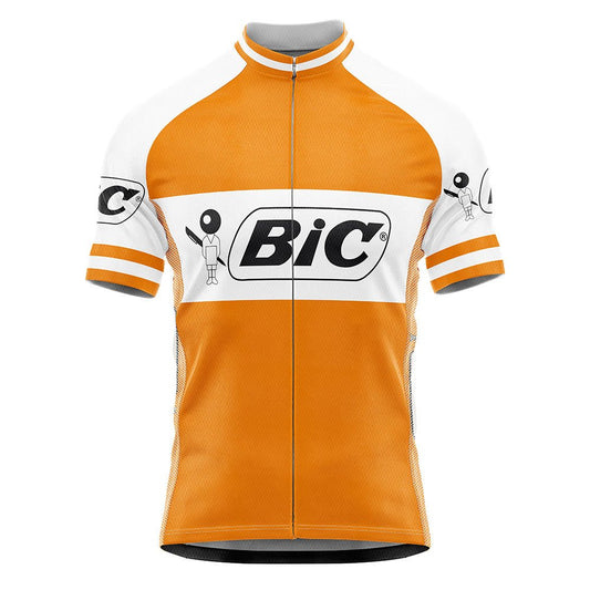 BIC Orange Retro Cycling Jersey
