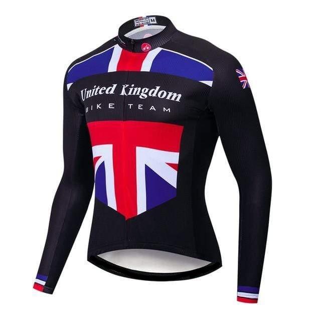 UK Winter Fleece Cycling Jersey