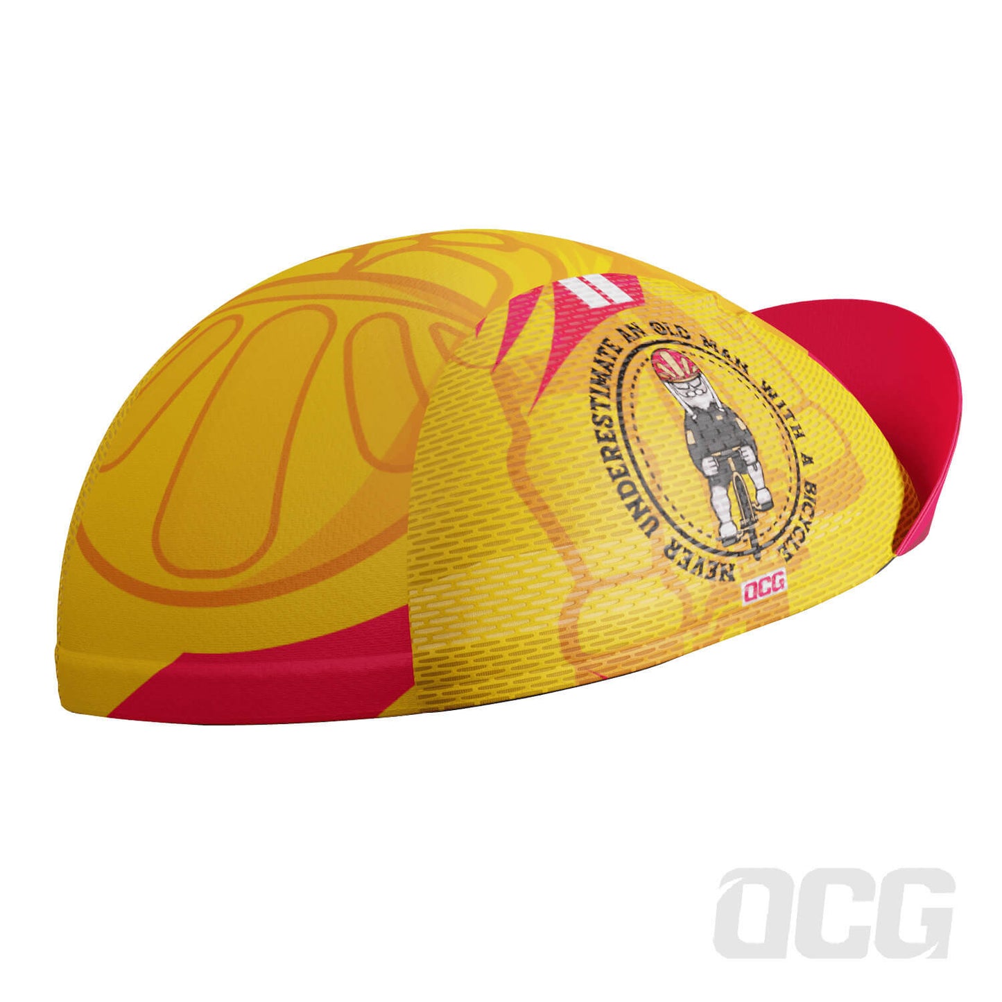 Unisex Never Underestimate an Old Man Quick Dry Cycling Cap