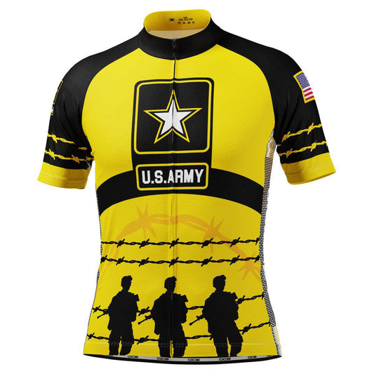 Men's USAF Army Troops Barbed Wire Short Sleeve Cycling Jersey