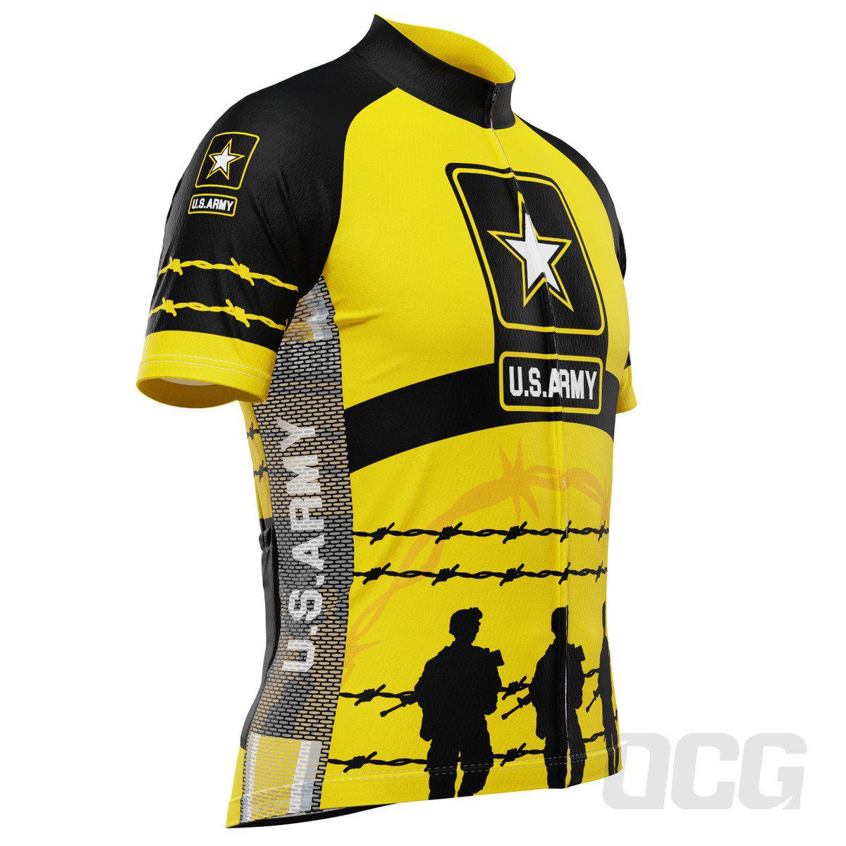 Men's USAF Army Troops Barbed Wire Short Sleeve Cycling Jersey