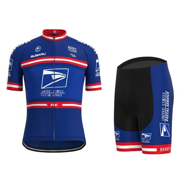 US Postal Service Short Sleeve Pro Cycling Team Jersey Set