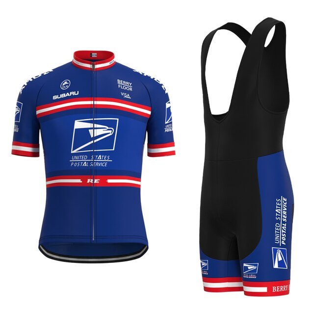 US Postal Service Short Sleeve Pro Cycling Team Jersey Set