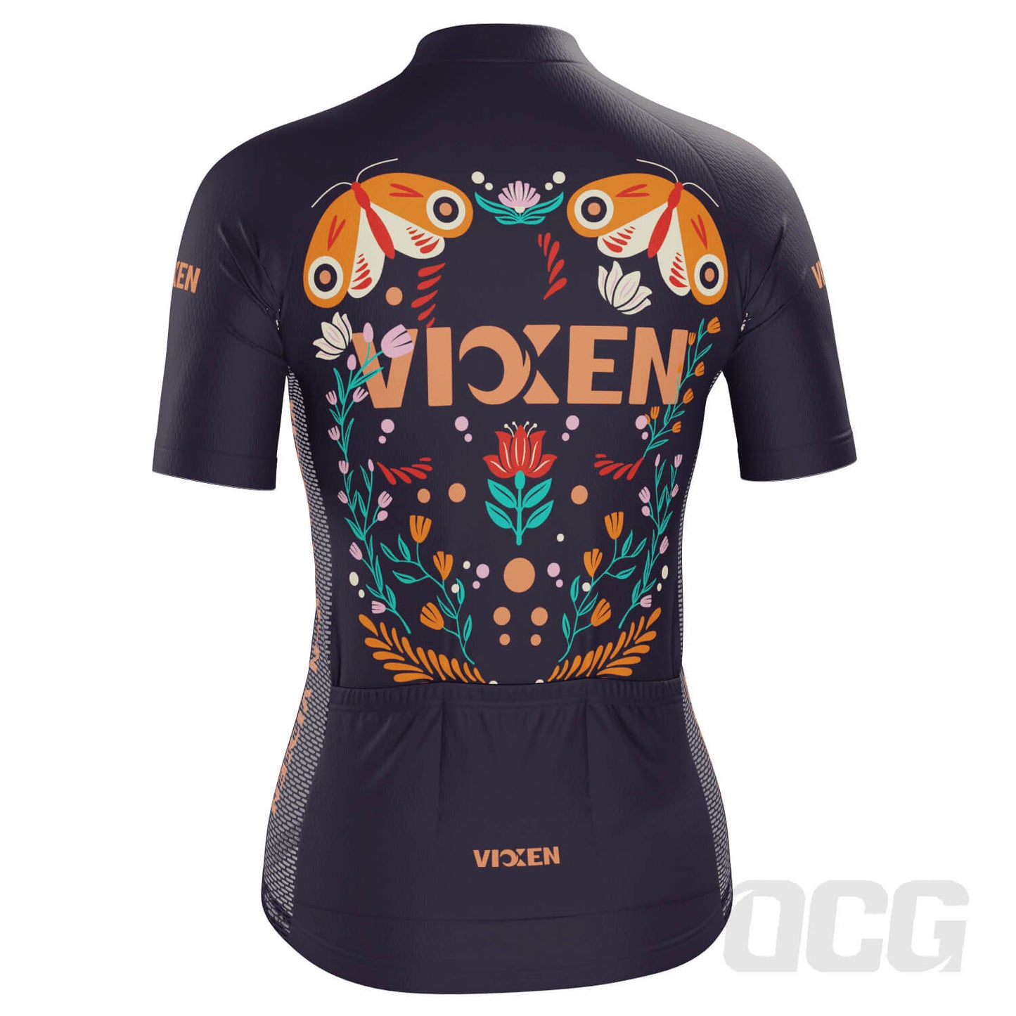 Women's Vixen Butterflies Short Sleeve Cycling Jersey