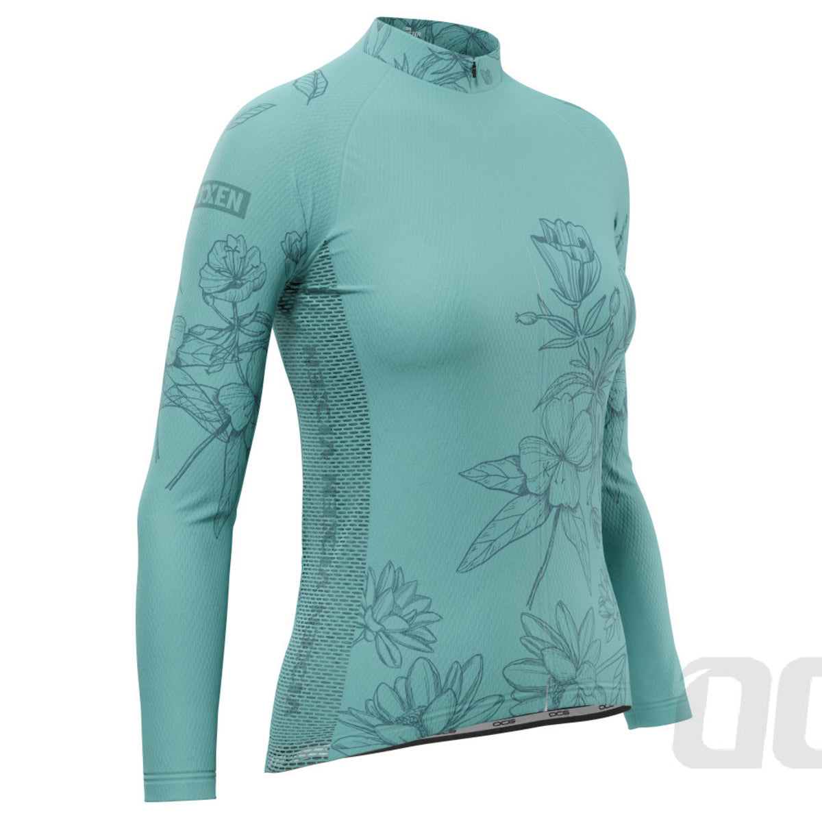 Women's Flower Power Long Sleeve Cycling Jersey