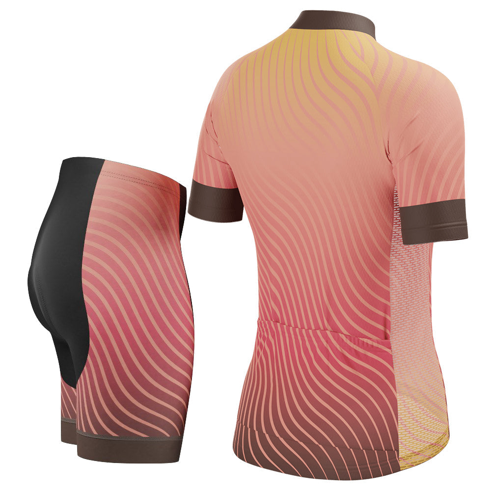 Women's Four Seasons Curvy Lines 2 Piece Cycling Kit