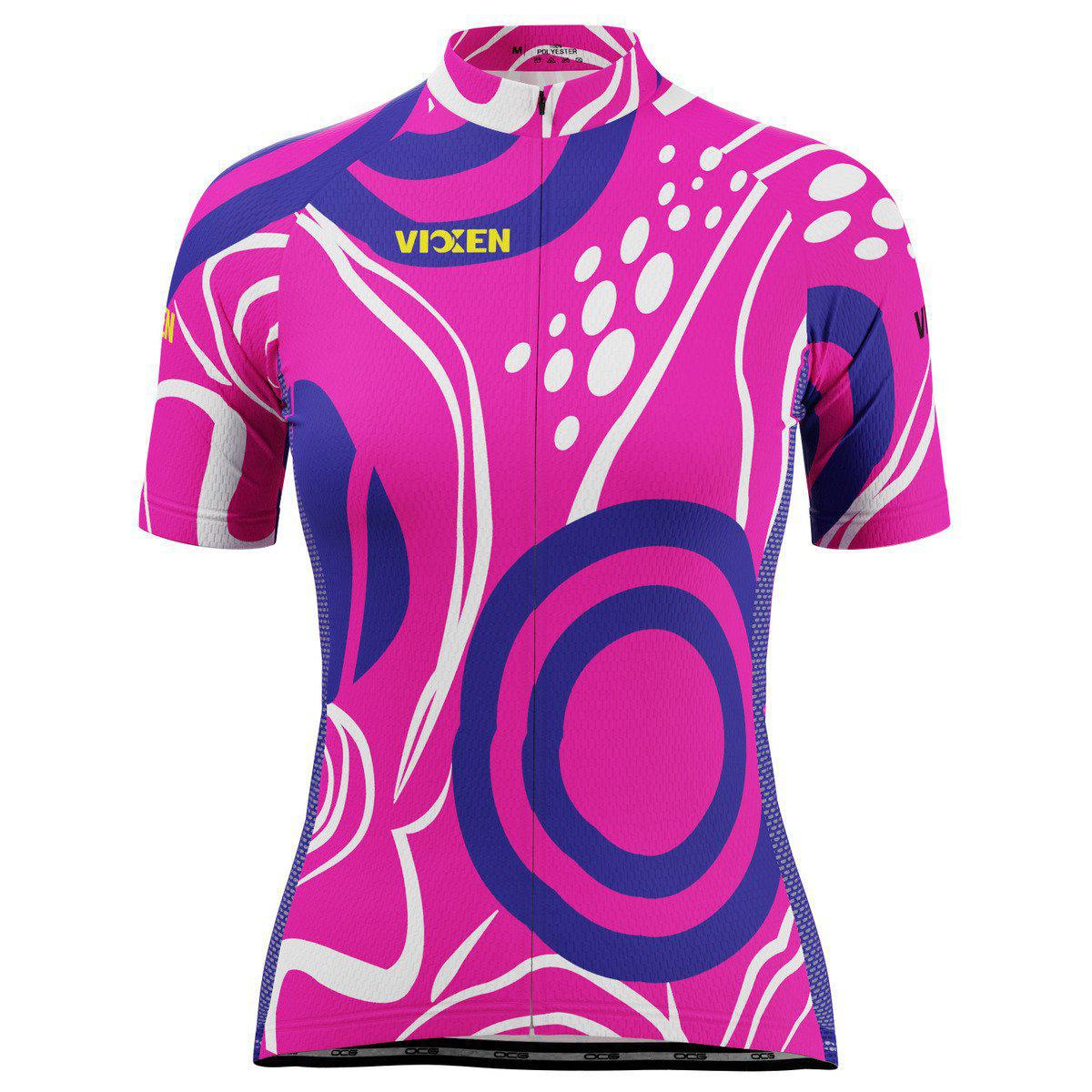 Women's Scribbles Short Sleeve Cycling Jersey
