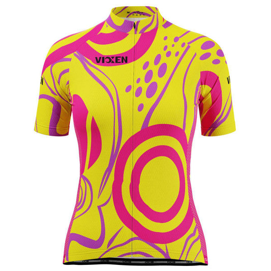 Women's Scribbles Short Sleeve Cycling Jersey