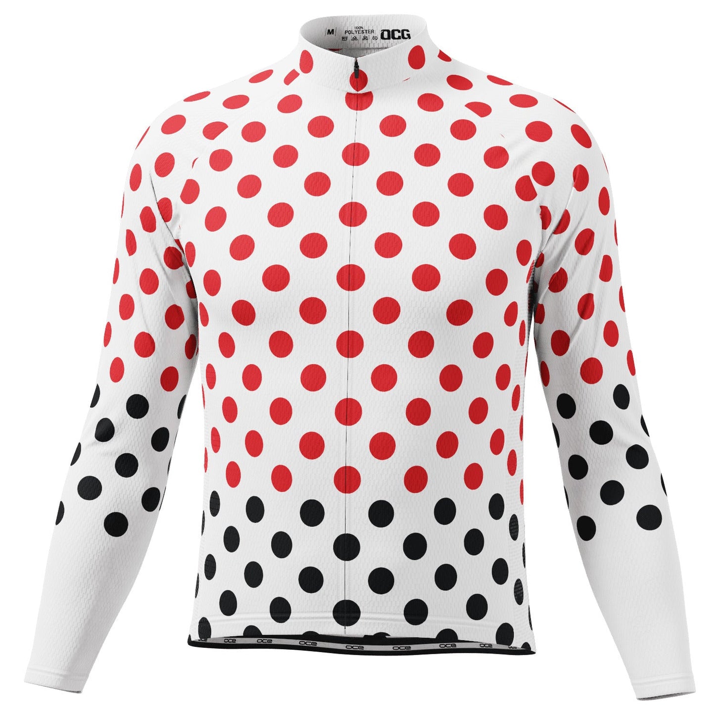 Men's Polka Dots Long Sleeve Cycling Jersey