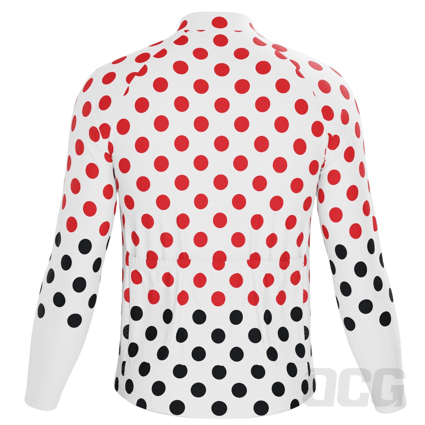 Men's Polka Dots Long Sleeve Cycling Jersey