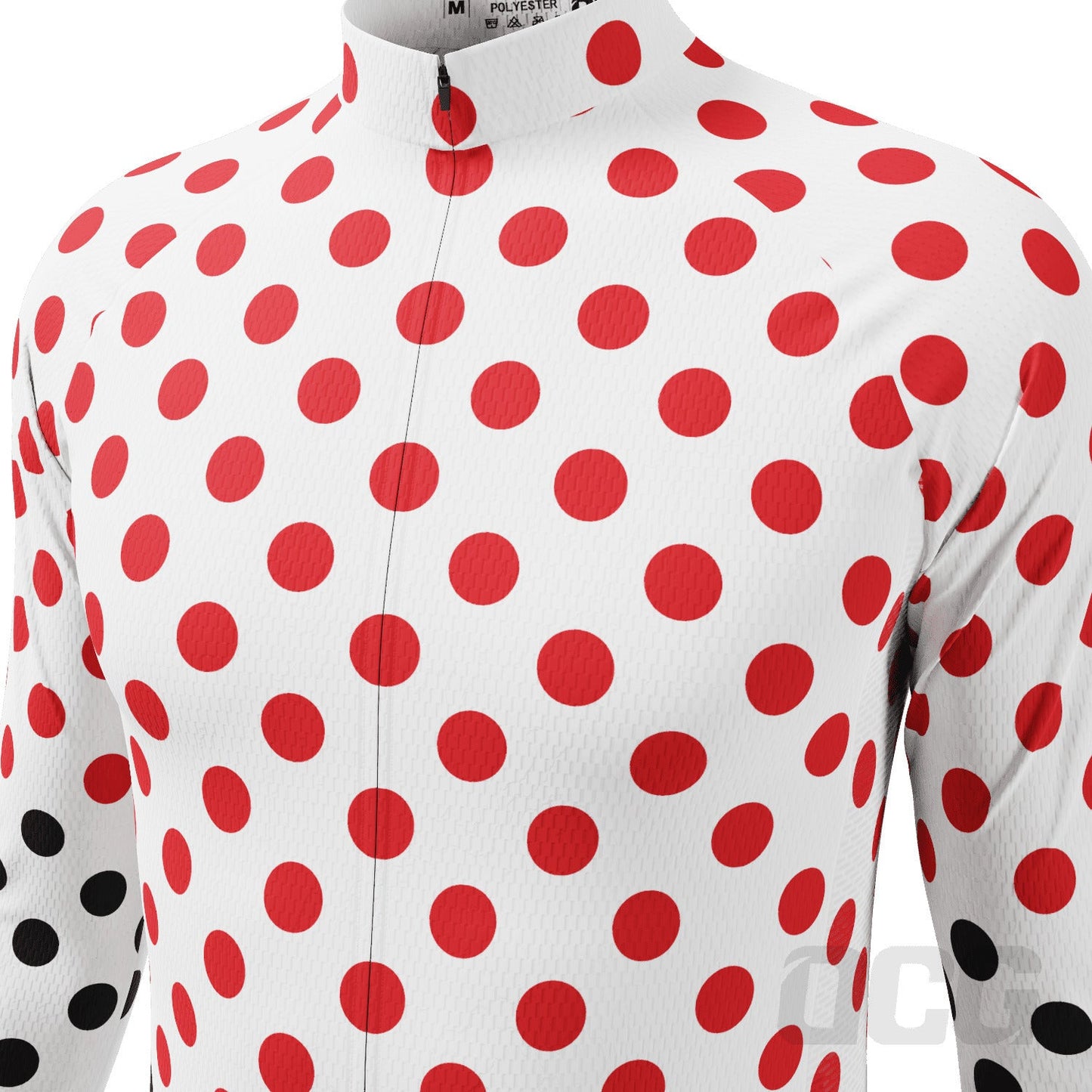 Men's Polka Dots Long Sleeve Cycling Jersey