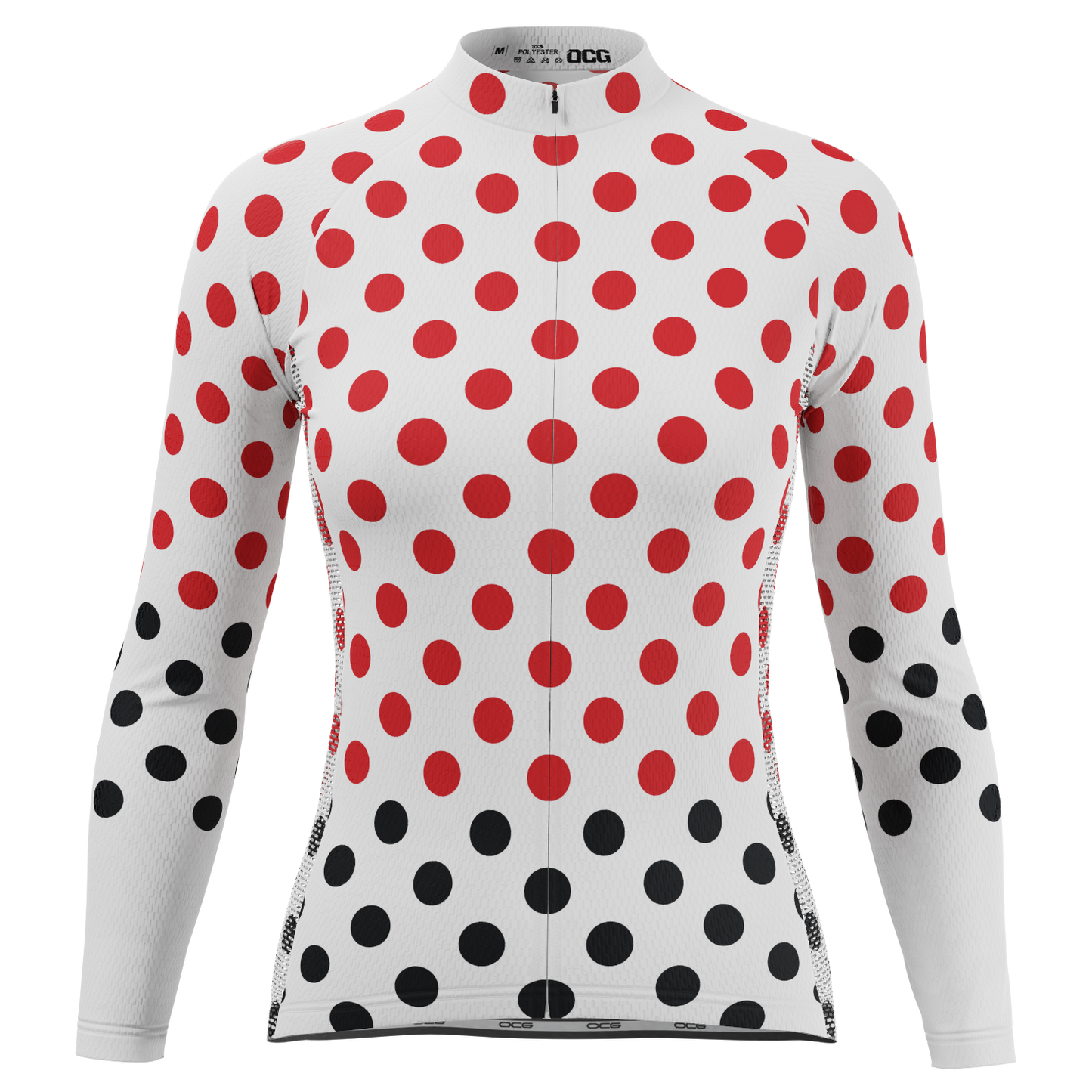 Women's Polka Dots Long Sleeve Cycling Jersey