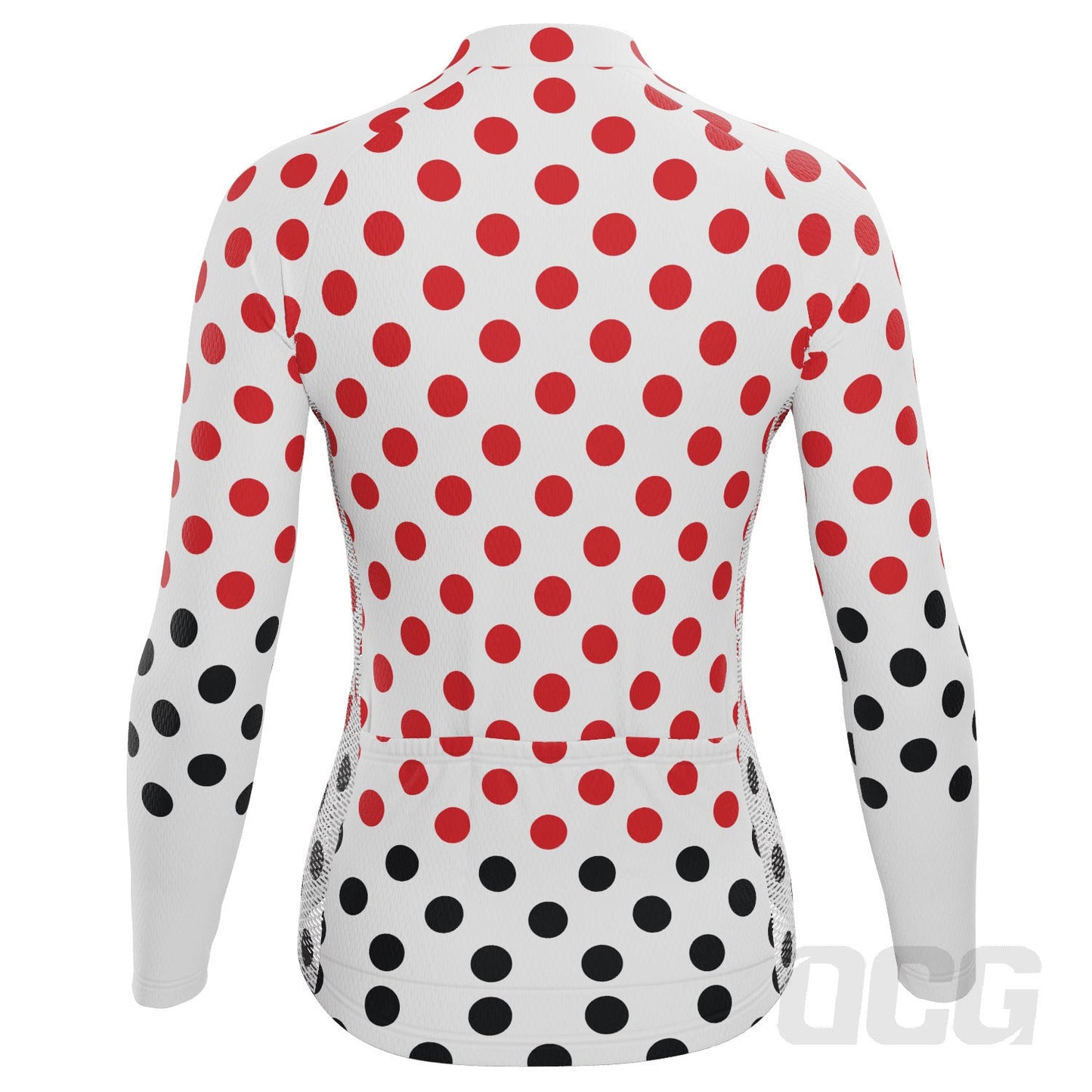 Women's Polka Dots Long Sleeve Cycling Jersey