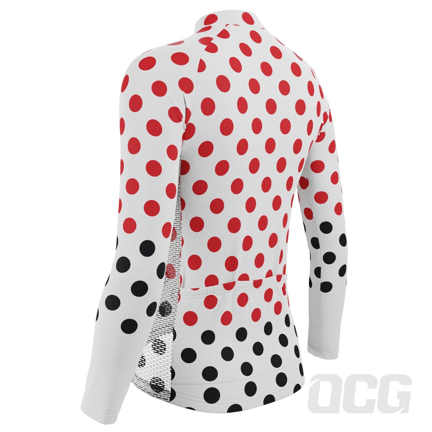 Women's Polka Dots Long Sleeve Cycling Jersey
