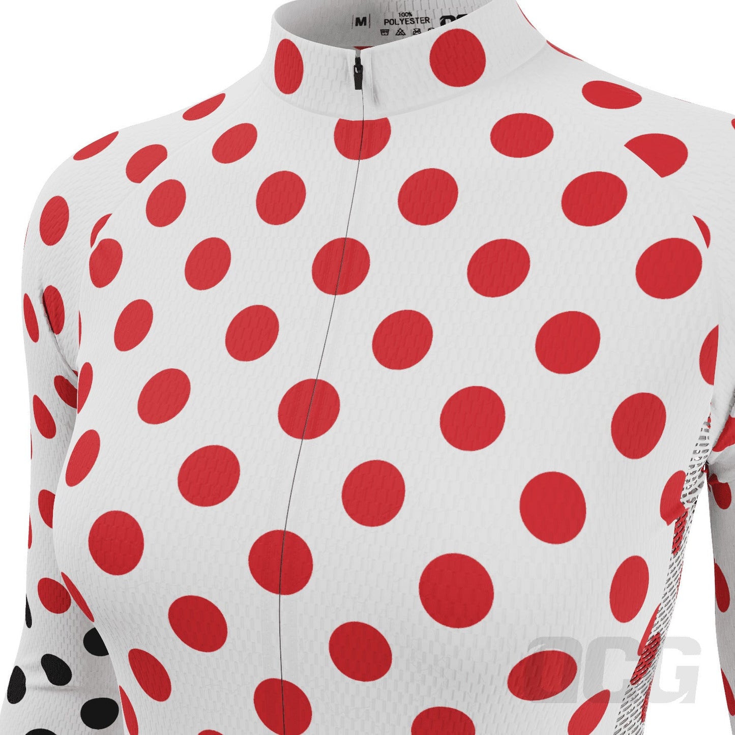 Women's Polka Dots Long Sleeve Cycling Jersey