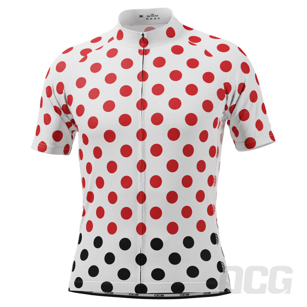 Men's Polka Dots Short Sleeve Cycling Jersey