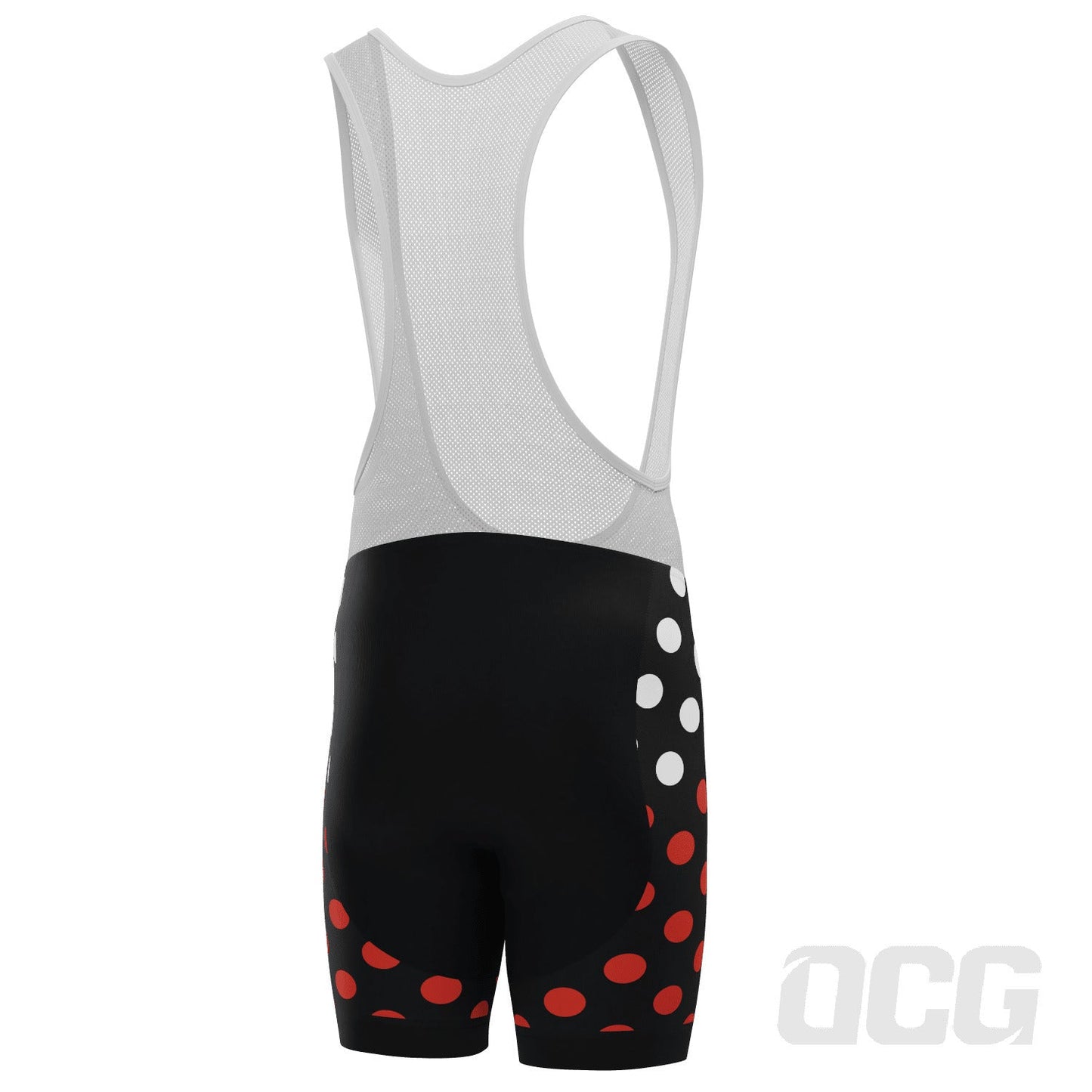 Men's Polka Dots Gel Padded Cycling Bib