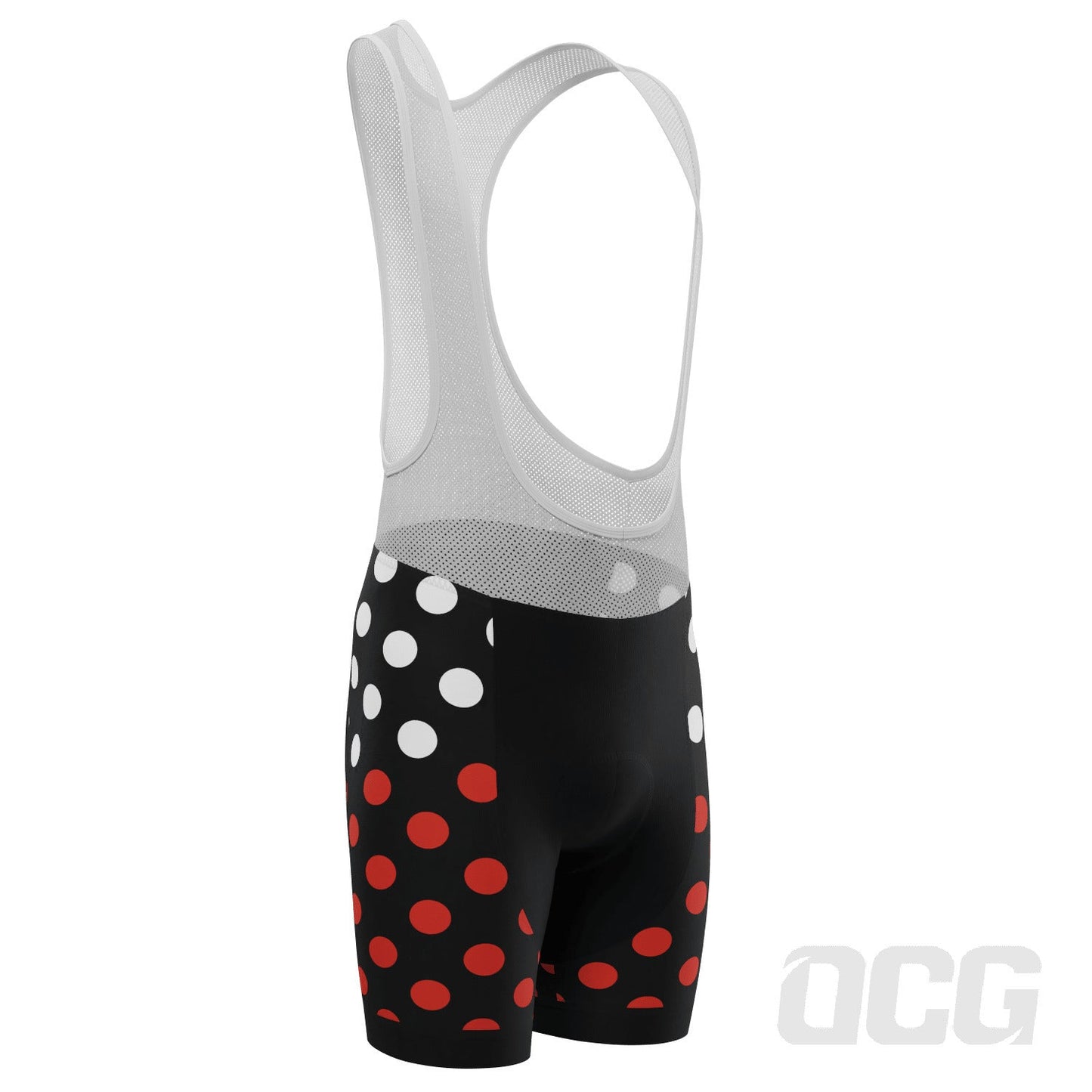 Men's Polka Dots Gel Padded Cycling Bib