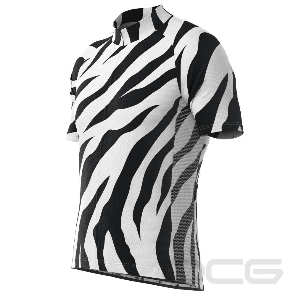 Men's Zebra Fever Short Sleeve Cycling Jersey