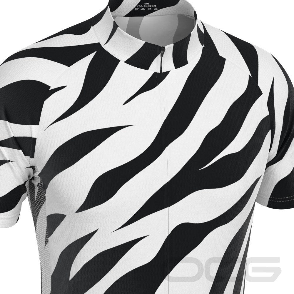 Men's Zebra Fever Short Sleeve Cycling Jersey