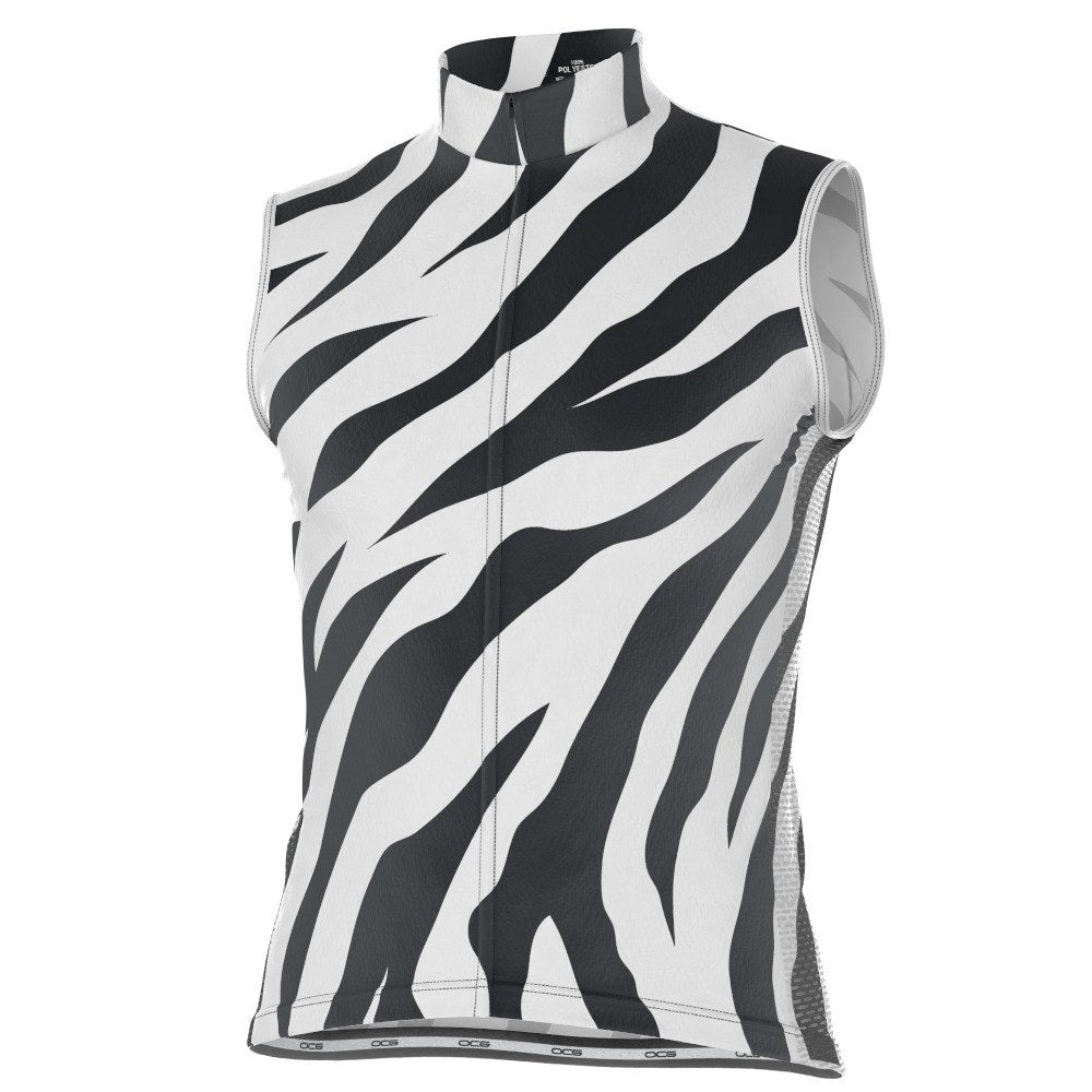 Men's Zebra Fever Sleeveless Tech Cycling Jersey